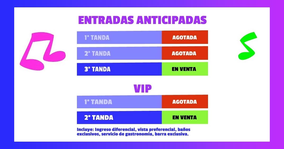 Entradas Cosquin Cuarteto 2025